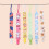 5 Pcs Pacifier Clip Pacifier & Teether 2-In-1 Pacifiers Portable Modern and Simple Pacifier Holder,Set1 3