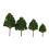 20pcs Miniature Model Trees for DIY Craft Scenery 2