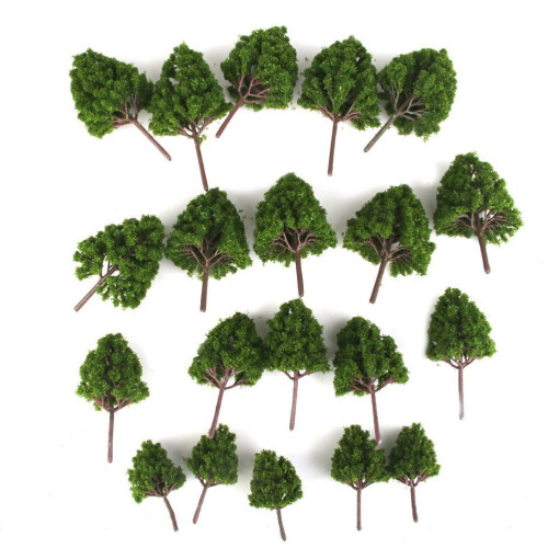 20pcs Miniature Model Trees for DIY Craft Scenery 2