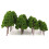 20pcs Miniature Model Trees for DIY Craft Scenery 8