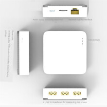 NP332 3-Port USB Network Print Server Multi-Interface Network Print Server (Network Version)