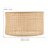 Abat-jour suspendu en rotin style rétro grand format 2