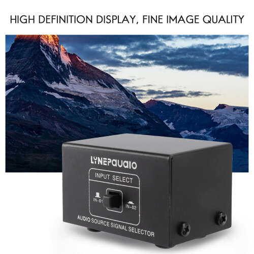 2 in 1 Out or 1 in 2 Out Audio Source Signal Selector, Switcher, Speaker, Audio Source, Switcher, RCA Interface, Lossess 1