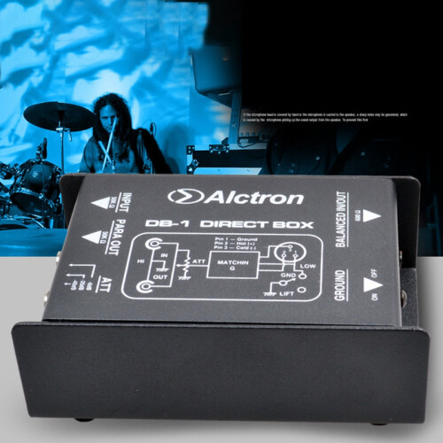 Alctron DB-1 Single Passive Impedance Converter DIBOX Front Stage Effector DI Box 2