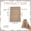 30 Pack Khaki Linen Drawstring Gift Bags 10 x 15 cm 2