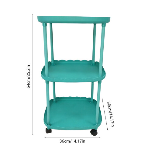 Mini modern bedside table with wheels 2