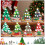 Mini kerstboompje met ledverlichting 5x7 inch 2