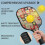 Pickleball-padlesett i blomsterfiber, 2 padler + 2 2