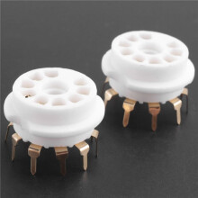 10 STÜCKE PCB 9Pin Keramik B9A Vakuum RöHren Buchse Audio HIFI DIY Amps für 12AX7 12AU7 12AT7 ECC81 ECC82 ECC83 Vergoldet