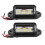 Licence Plate Led Light Black ABS 2PCS 7