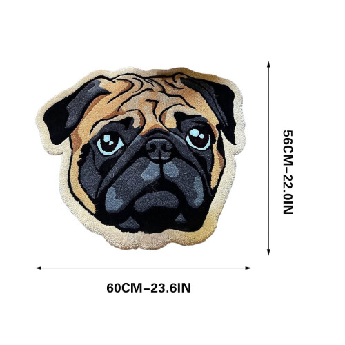 Giyblacko Shar Pei hundformad badrumsmatta 1 st 2