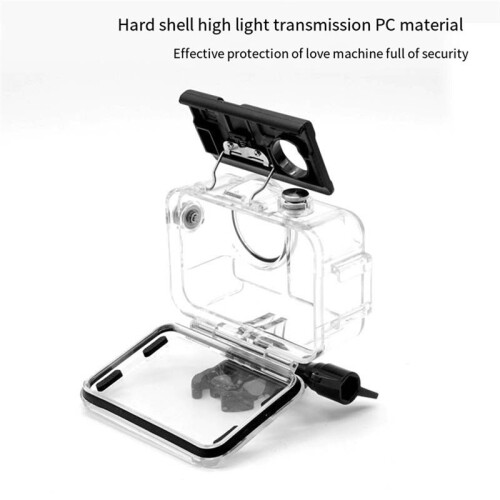 For  Action 3 Action 4 Action Camera Waterproof Case Diving 40M Depth Cold Shoe Opening Design 2