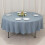 BalsaCircle 90" Dusty Blue Polyester Round Tablecloth 2