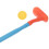 2 sets plastic golfclubs voor peuters en baby's 7