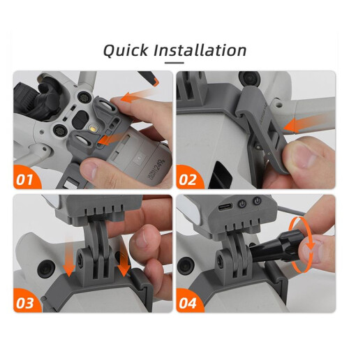 pour Projecteur Multifonction  4 Pro pour Action 4/GoPro12, Support de CaméRa de Sport + Ensemble de Projecteurs 2