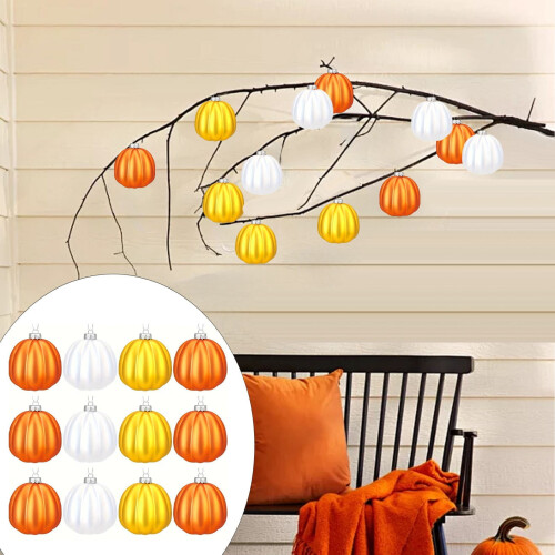 16-Piece Pumpkin Hanging Ornaments for Small Trees 1
