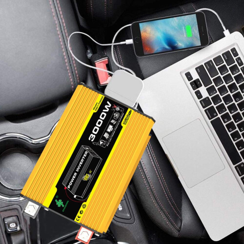 Μετατροπέας Ισχύος12V σε 220V/110V3000W Ενσωματωμένος Μετατροπέας Μετατροπής Ηλιακής 2
