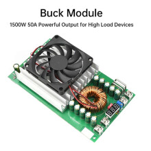 1500W 50A - Buck Converter 15-90V to 2.5-72V Adjustable Step-Down Power Supply Module Voltage Regulator with Case