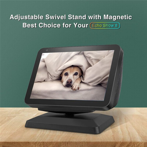 Stand for Echo Show 8,  Speaker Stand Mount Bracket Holder for Echo Show 8, Table Mount Accessories - Black 2