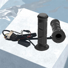 Motorcycle Hand Heated Grips 22mm Hand Heated Grips ATV Warmers Molded Grips Adjustable Temperature Heated Grip Handle