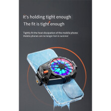 Magnetic Mobile Phone Radiator Phone Cooler, Phone Cooling Fan with Semi-Conductor Cooling Chip, for Mobile Gaming