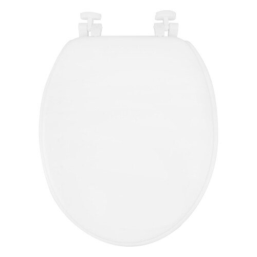 Weißer EAV-Toilettensitzdeckel für längliche Toiletten 1