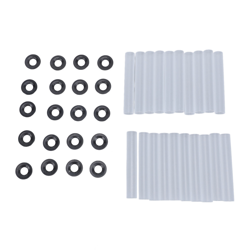 20 Sets Garage Door Hinge Roller Sleeves 11Mm Id Quiet Gaskets 80Mm Shaft Nuts 9411384816049