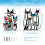 2 Pack Iron Geometric Cat Wall Art Decor 2