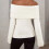 Damen-Strickpullover mit Carmen-Ausschnitt, schmaler Passform, lange Ärmel 3