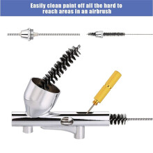 Kit de nettoyage pour aérographe - Pot de nettoyage pour vitres, filtres, aiguille de grattage, brosses tubulaires