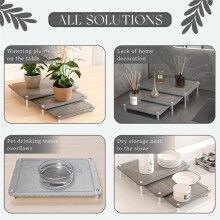 3Pcs Nesting Stone Drying Mat for Kitchen Counter, Super Absorbent Diatomaceous Earth Drying Mat with Non-Slip Feet