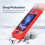 For  Ally Handheld Game Console All-Inclusive Silicone Protective Case Handheld Anti-Drop Protective Case,Red 1