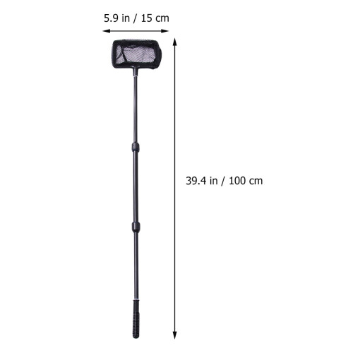Akvarijní síťka kulatá, můstková, černá, velká 1