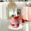 Christmas Cake-Shaped Scented Candle Pink 5