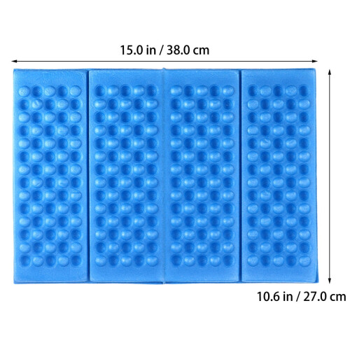 Worgeous4PCS Μαξιλάρι Αφρού Καθίσματος για Εξωτερική Κάμπινγκ, Πτυσσόμενο, Μπλε 1