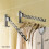 Clothes Drying Rack 180Adjustable Clothes Drying Hanger Wall Mounted Aluminum Alloy Clothes Stand Foldable Space Saving 3