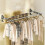Clothes Drying Rack 180Adjustable Clothes Drying Hanger Wall Mounted Aluminum Alloy Clothes Stand Foldable Space Saving 4