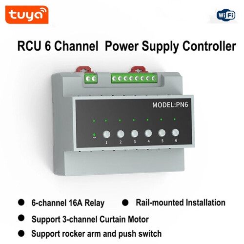 Life 6 Way Relay Switching Module 16A WiFi Power Remote Control Device 110V-240V   Module 2