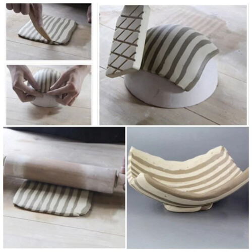 Pottery Tools Hemispherical/Semi-Circular Modeling Mold DIY Round Ceramic Bowl/Basket Teaching Tools Diameter 7cm 1