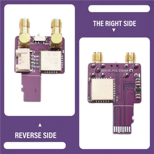 Para Acessórios Cardputer Adv M5Stack Roxos, Adequados para Máquina SMT M5Stack CC1101 NRF24L01 2