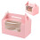 2 Pack Window Cupcake & Takeout Container With Easy Carry Handle Secure Frosting For 2 Cupcakes Or 2