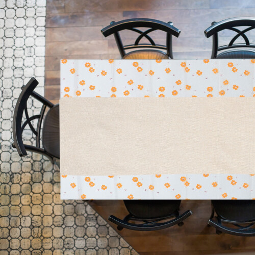 Linen Table Runner Beige 160 x 32 cm 2