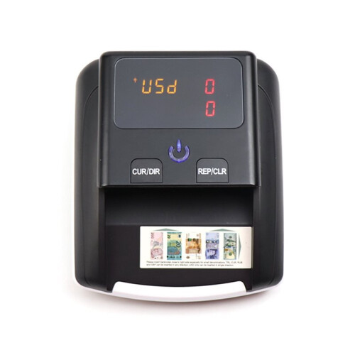 Portable Money Counter USD/EUR Bill Authenticator Total Cumulative Amount  Bill Detector EU Plug 2
