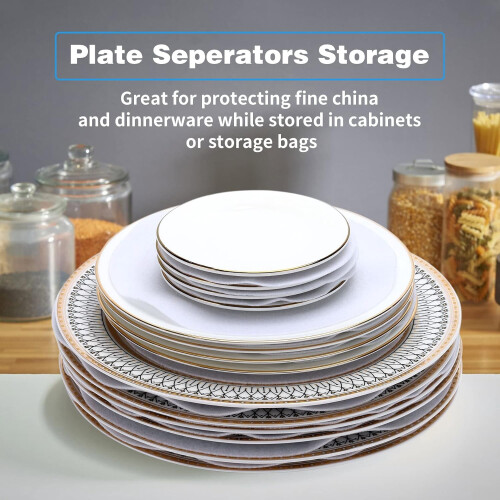 60-Piece Felt Plate Separators – Small, Medium, Large 1