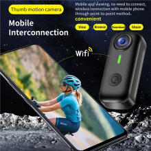 Magnetic Sports Camera 1080P HD Thumb Action Camera Pocket Sport Cam Recorder Video Vlog Waterproof WiFi Black