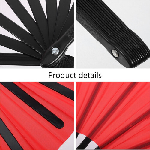 Lot de 2 éventails pliables à main, accessoire de kung-fu chinois. 2