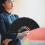 Lot de 2 éventails pliables à main, accessoire de kung-fu chinois. 4