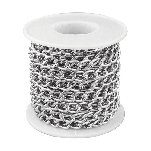 16. Aluminium Chunky Curb Chains Twisted Links Chain Bulk with Spool for 1