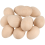 Ovos de madeira inacabados, ovos de artesanato de 5 cm (2 polegadas) para preencher. 4