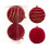 Christmas Tree Ornament Set Brown Flock Balls 10cm 2 pcs 2